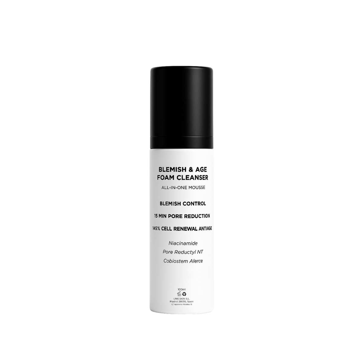 Espuma limpiadora facial