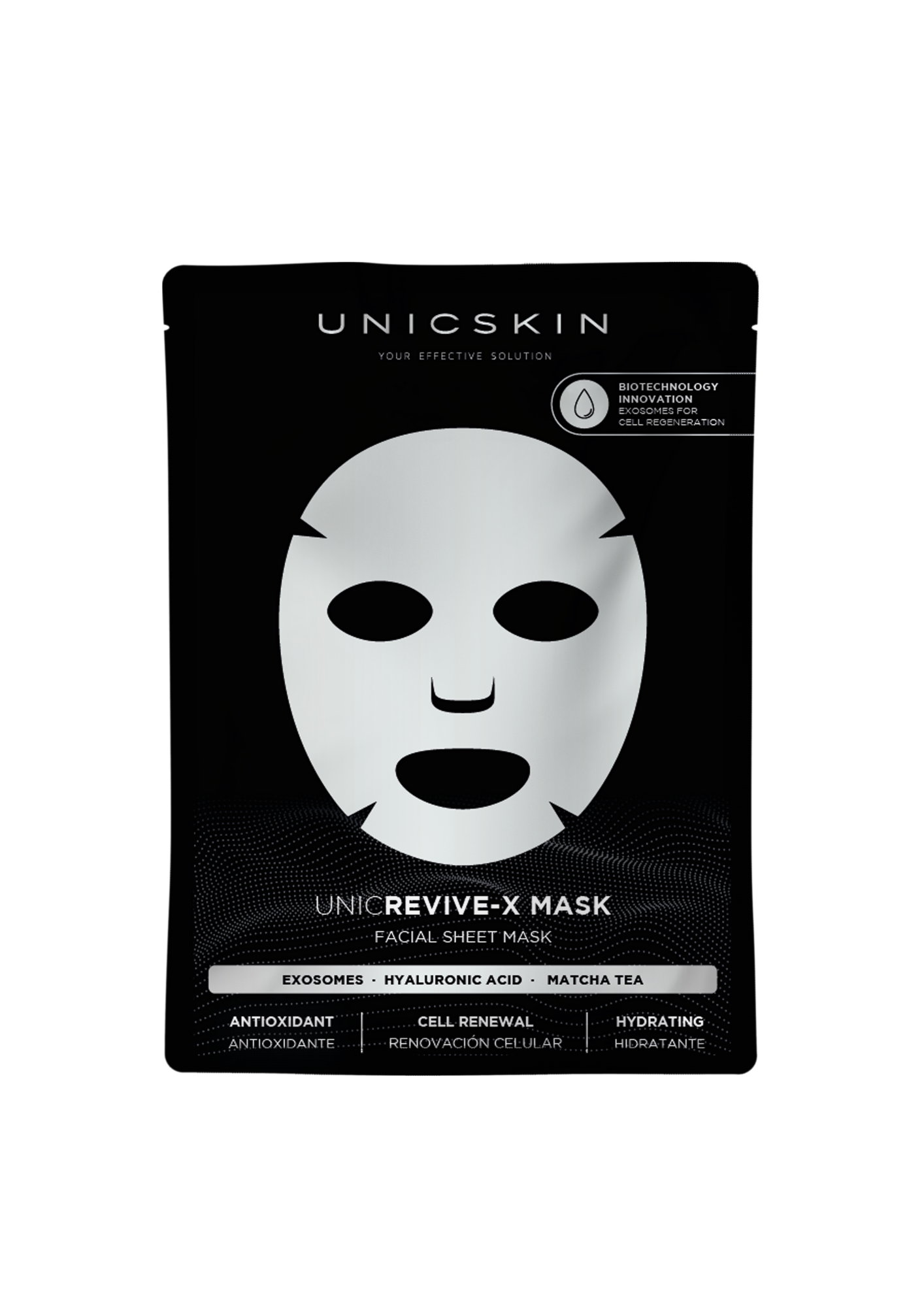 Mascarilla facial de Biocelulosa ultra-rejuvenecedora con Exosomas